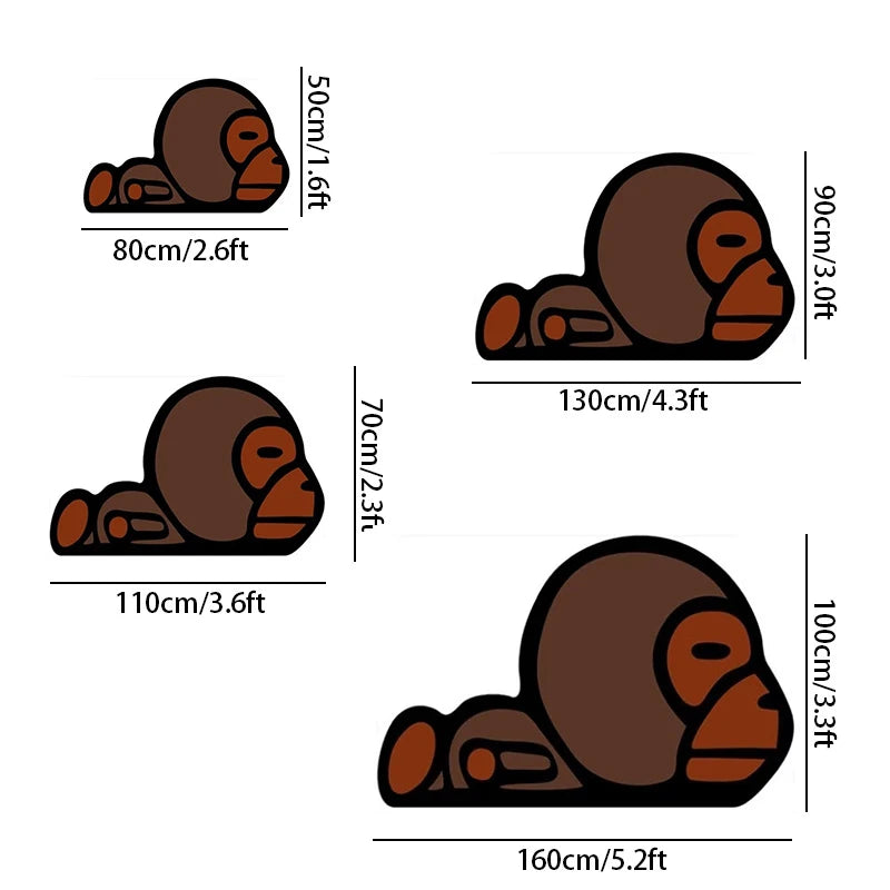 Cute Monkey Rug